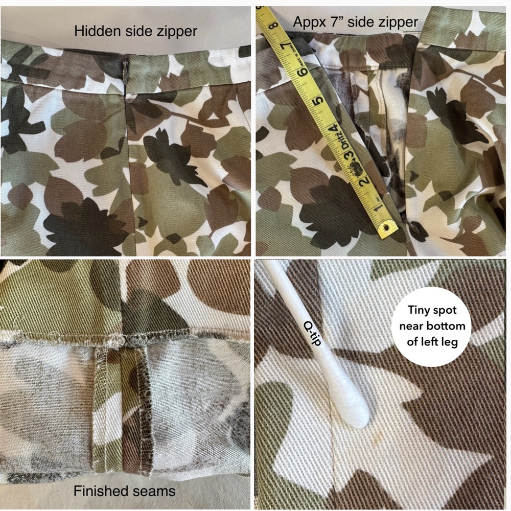 KORS MK Smooth Front Y2K Floral Camo Cropped Pants (4) - Picture 14 of 16